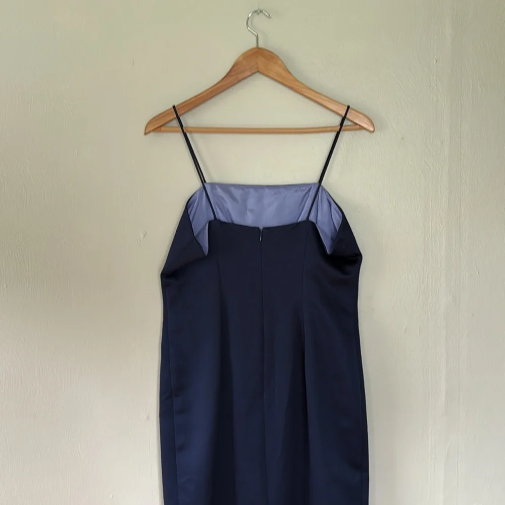 Alex Evenings vintage spaghetti strap Navy Dress set 6/8 - Picture 6 of 14